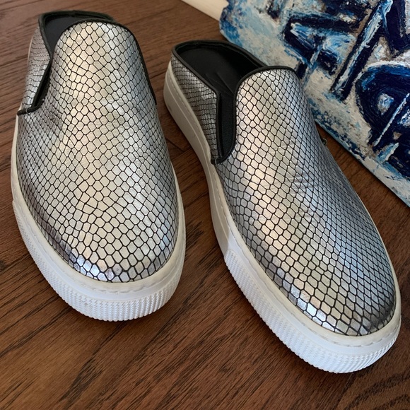 ZCD Montreal Shoes Zcd Montreal Sz38 Open Back Silver Black Poshmark